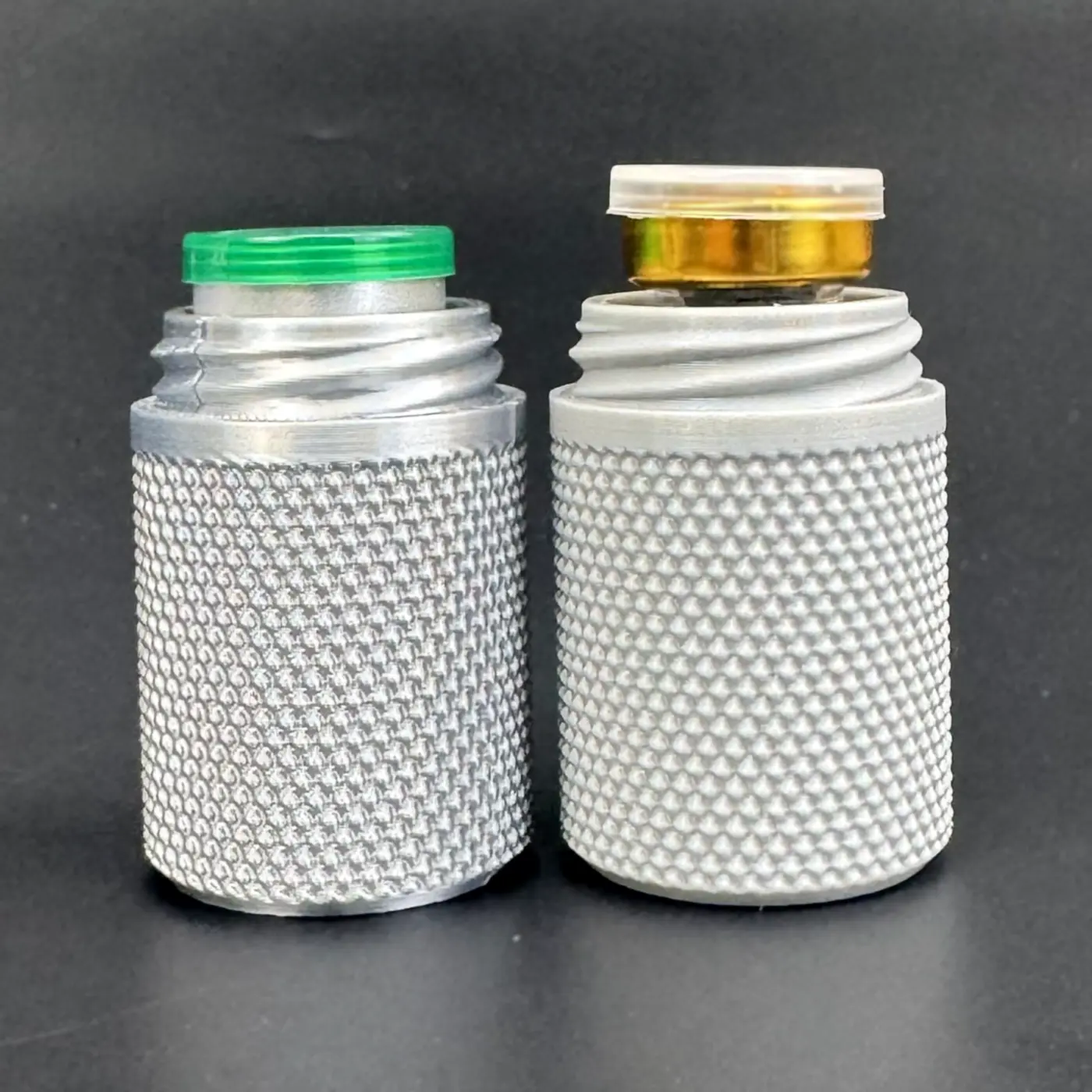 10ml vial case with 10ml vials for size comparison